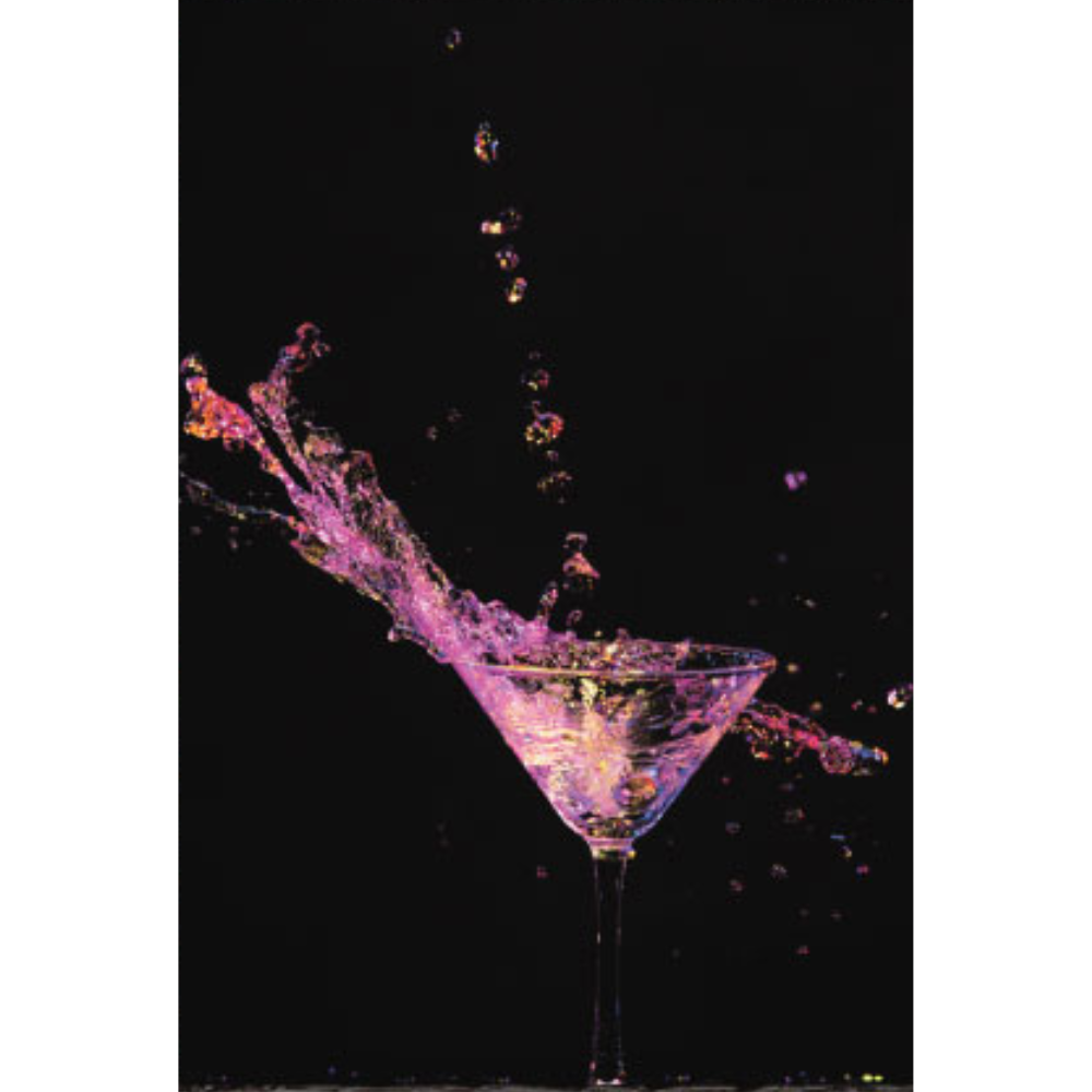 GAYA Colorful Cocktail Splashes Modern Acrylic Wall Art