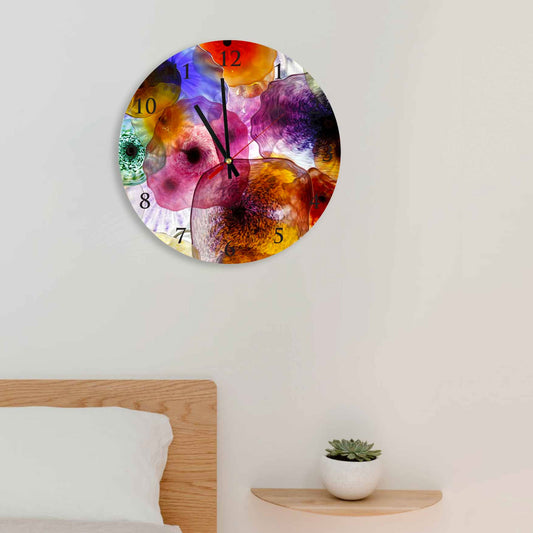 SERENA Colorful Jelly Fish Acrylic Wall Clock