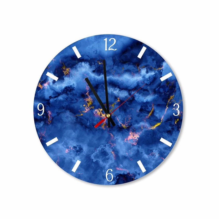 STAR Blue Clouds Acrylic Wall Clock