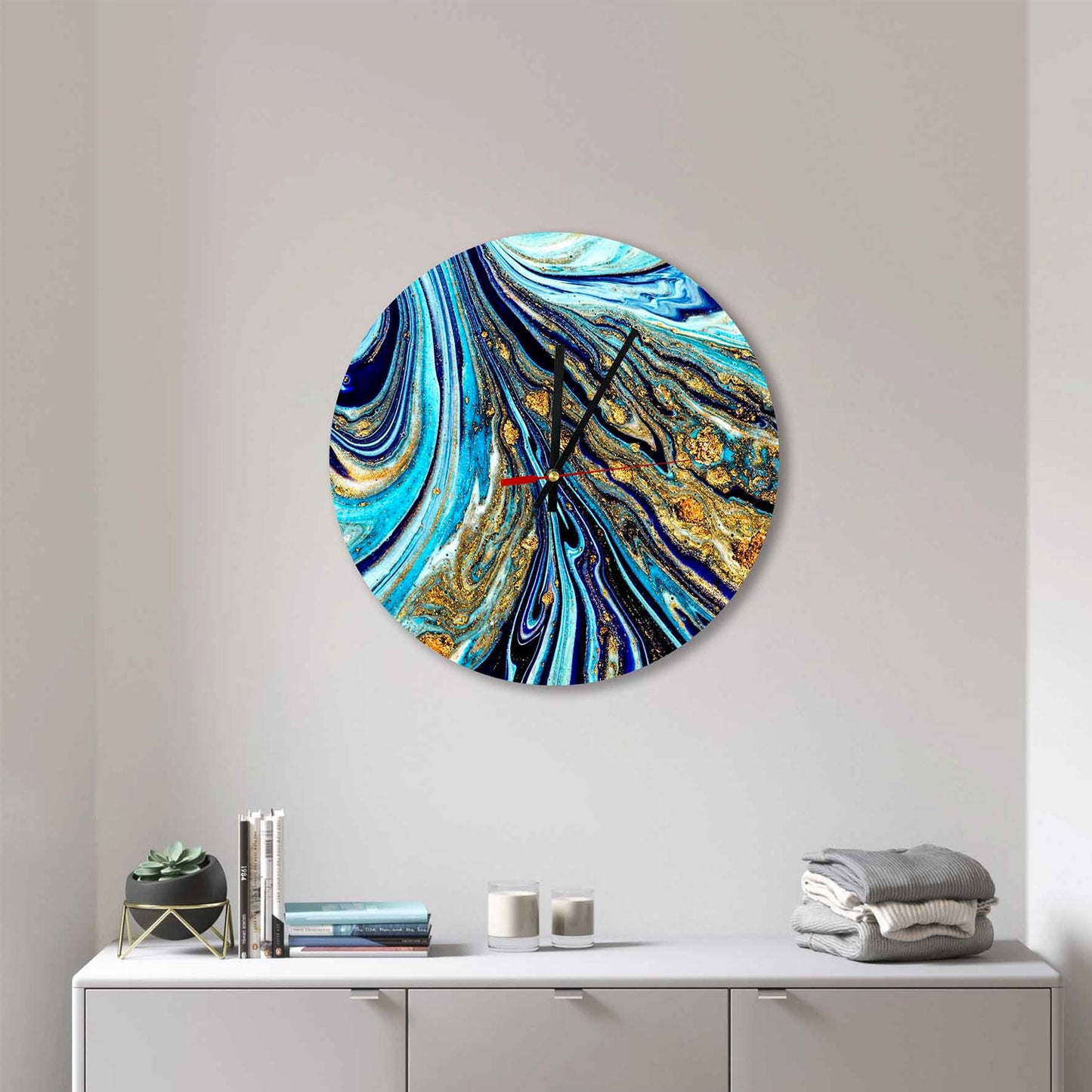 CRIS Royal Lava Abstract Acrylic Wall Clock