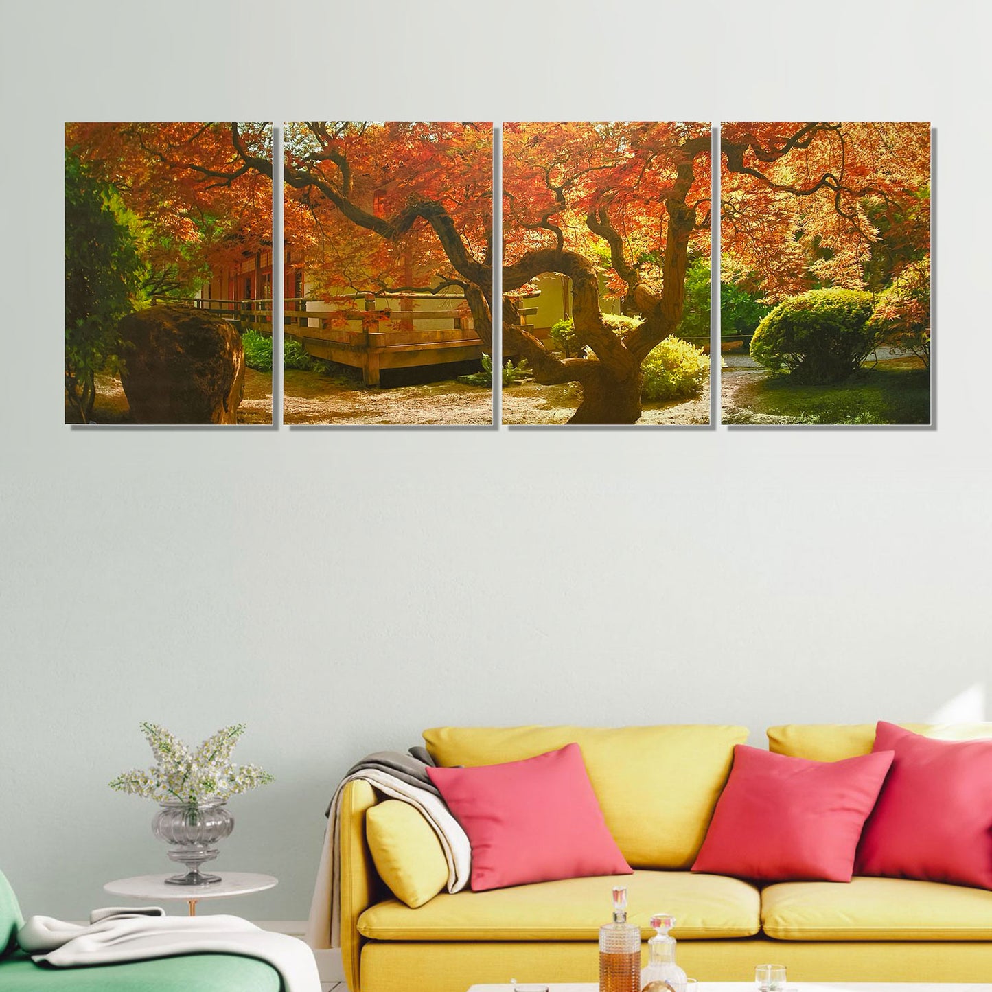 AUTUMN ARTWORK Art Print In Wooden Base