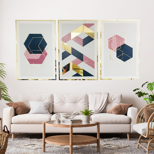 EROS Abstract Shapes Acrylic Mirror Prints