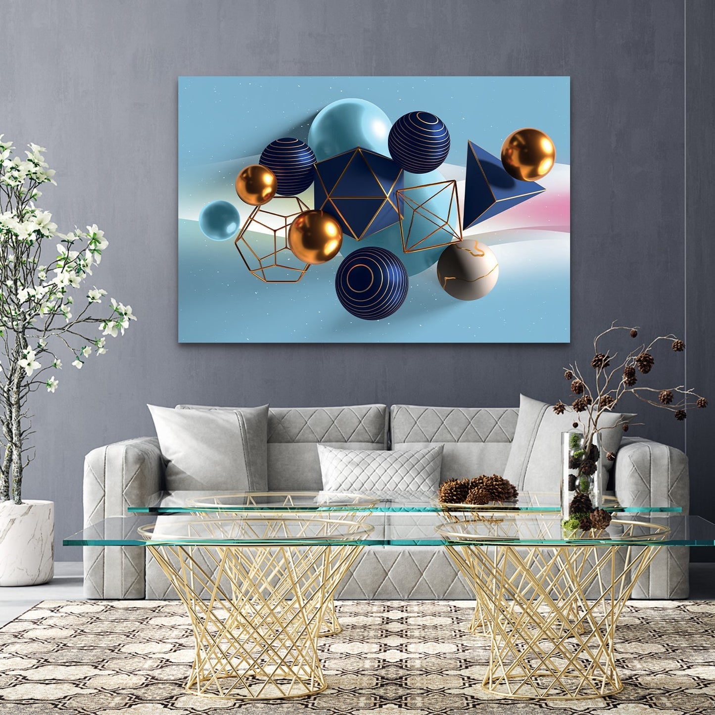 REGAL Ornamental Delight Modern Acrylic Wall Art