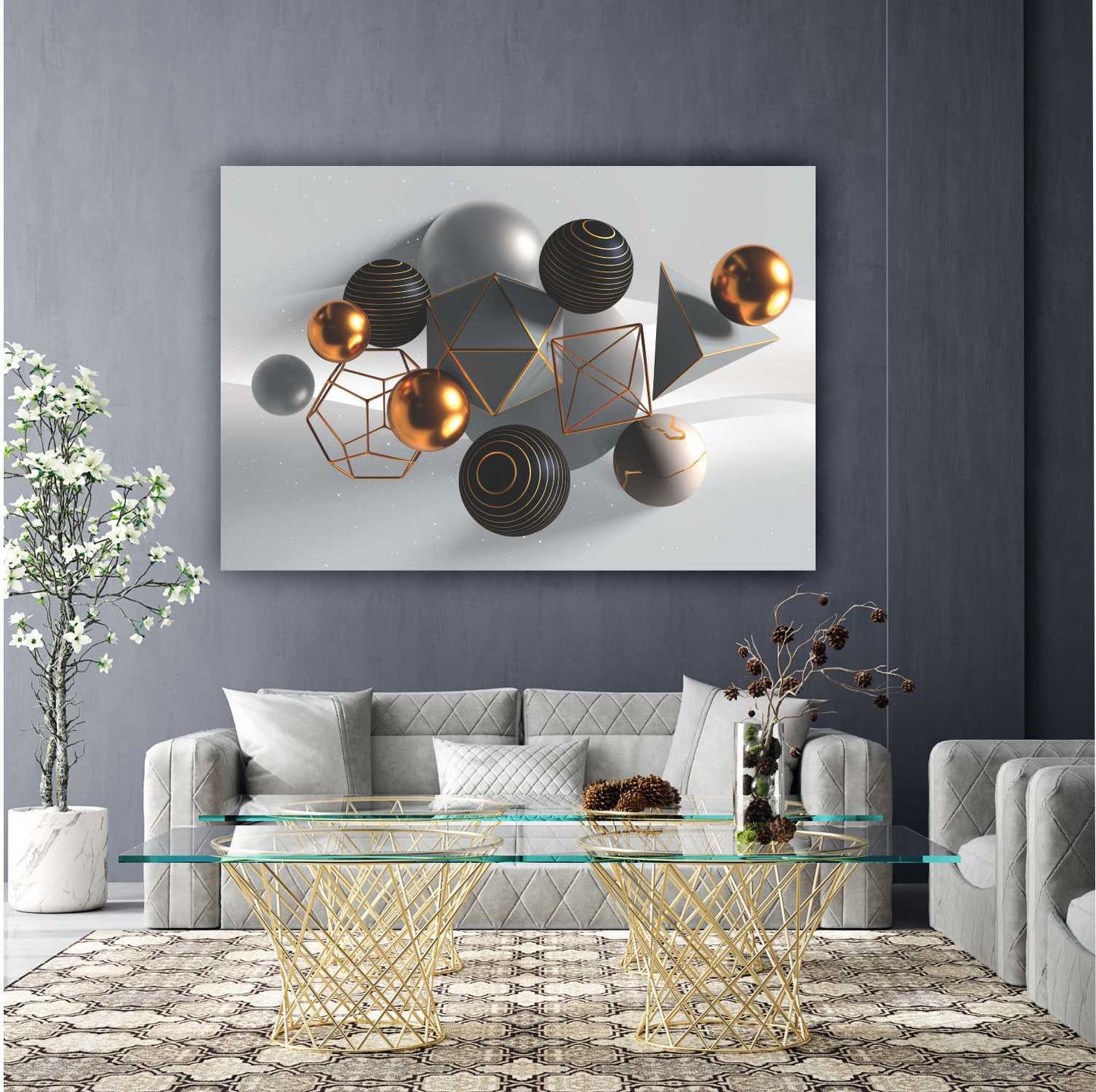 REGAL Ornamental Delight Modern Acrylic Wall Art