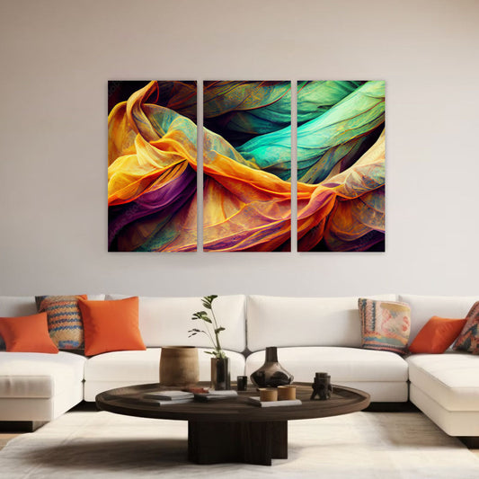 SWIRL Abstract Colorful Modern Acrylic Wall Art