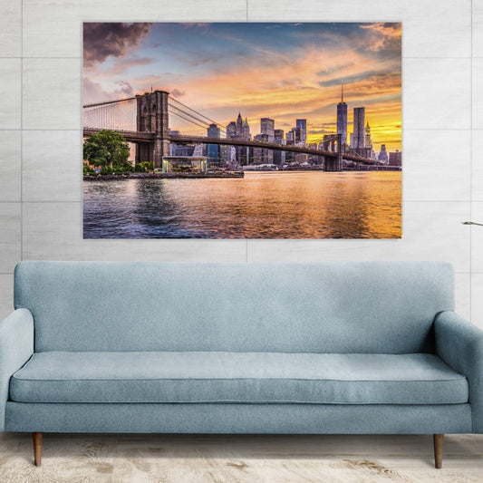 BROOKLYN  New York City Skyline Modern Acrylic Wall Art