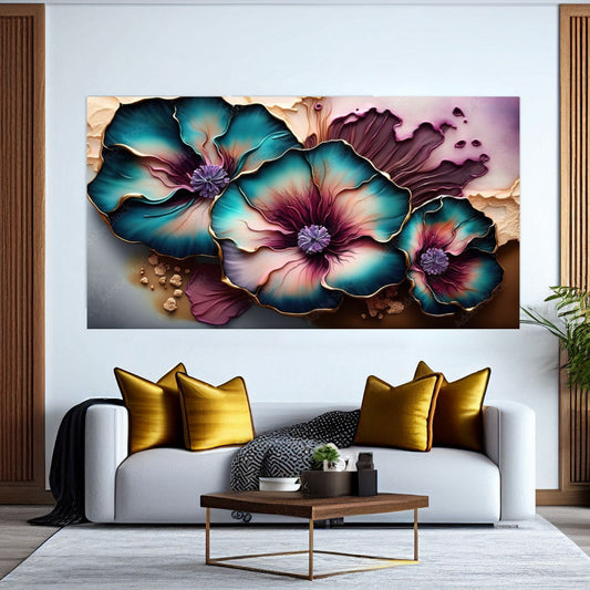 VIOLET Bright Orchid Modern Acrylic Wall Art