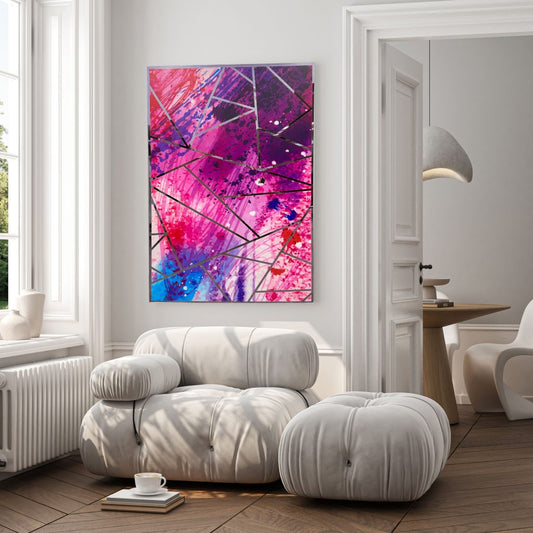 JUNO Silver Radiant Design Acrylic Mirror Prints