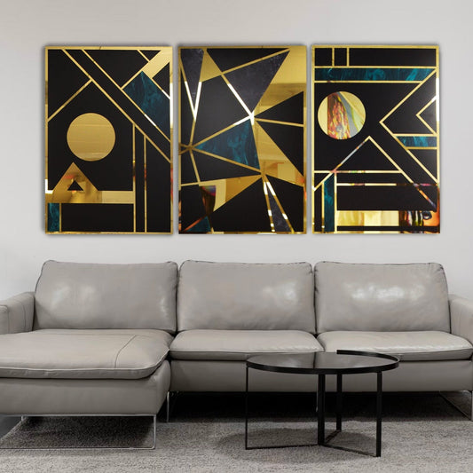 ARES Abstract Geometric Acrylic Mirror Prints