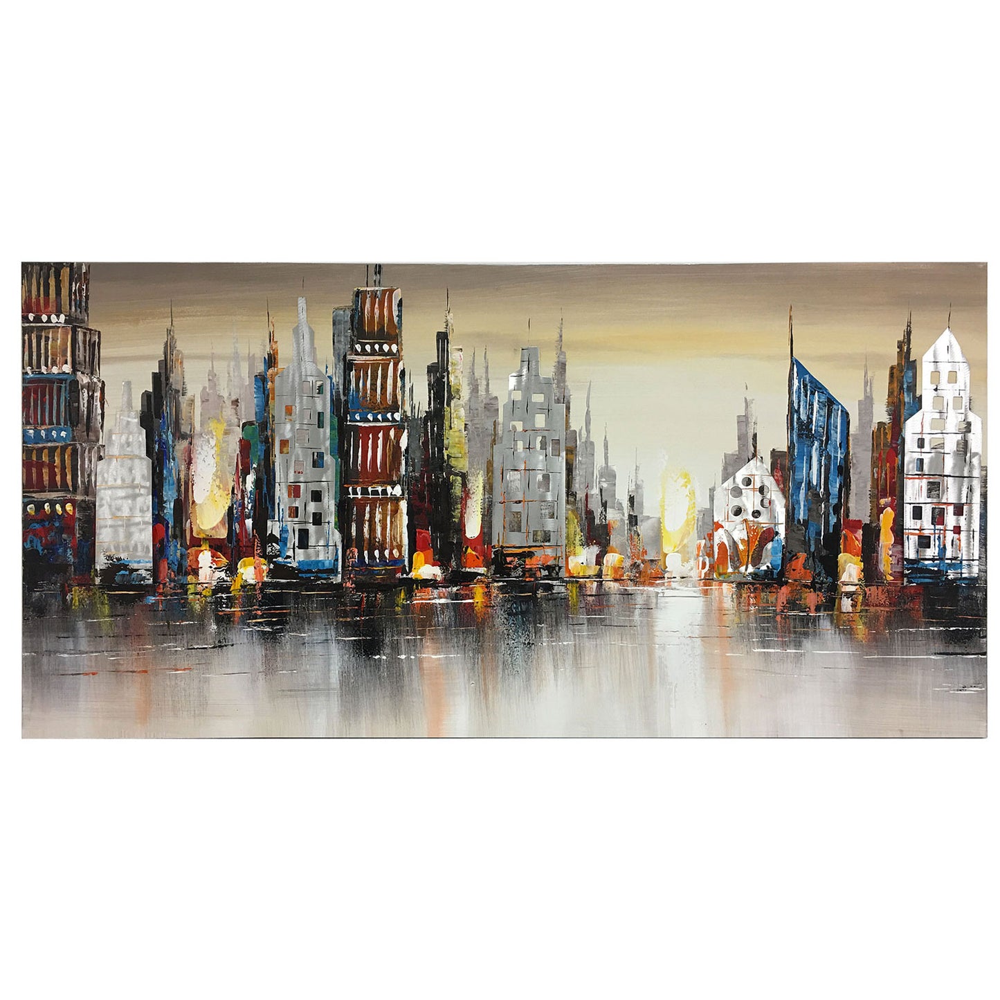 3D Aluminum Canvas City Landscape