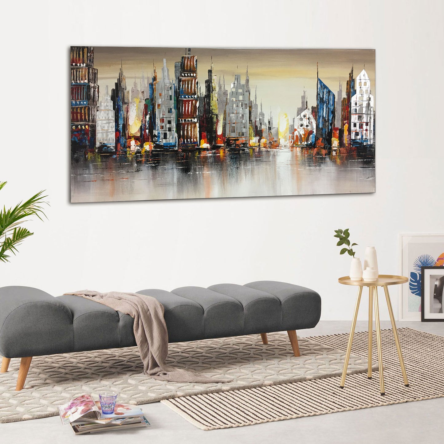 3D Aluminum Canvas City Landscape