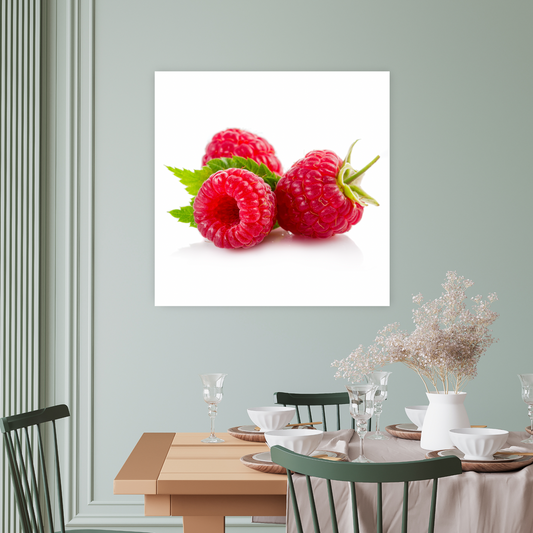 RASPBERRY Fresh Fruits Modern Acrylic Wall Art