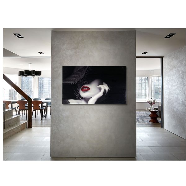 RETRO Lady Portrait Modern Acrylic Wall Art