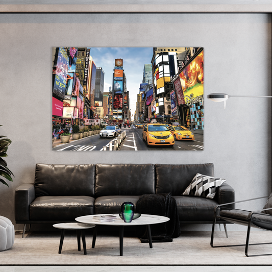 AVENUE Busy Intersection in NY Modern Acrylic Wall Art