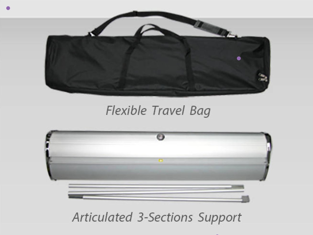 DELUXE Roll Up, Single & Double Side 33"W x 80"H