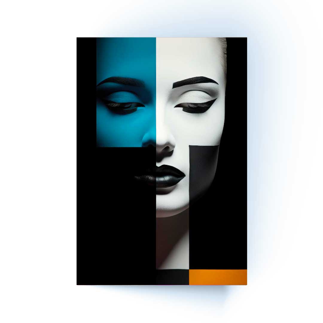 XYLAR Mosaic Woman Modern Acrylic Wall Art