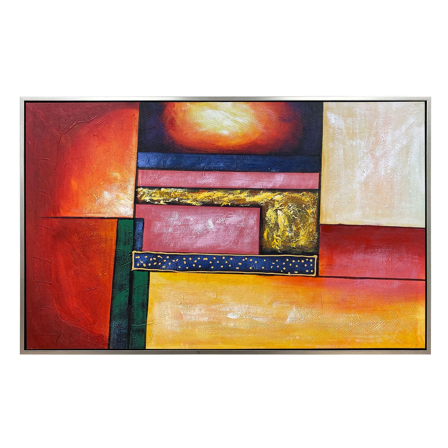 ABSTRACT WITH FRAME Oil Painting