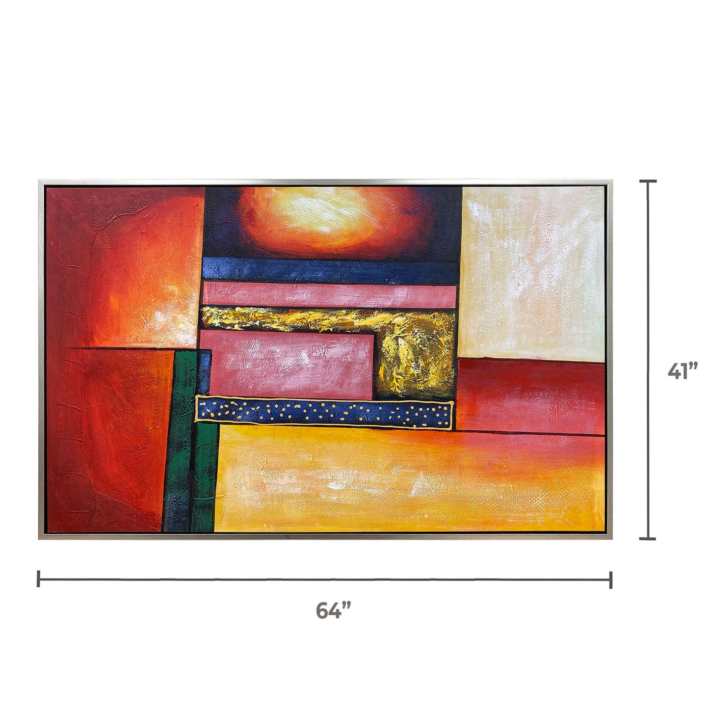 ABSTRACT WITH FRAME Oil Painting