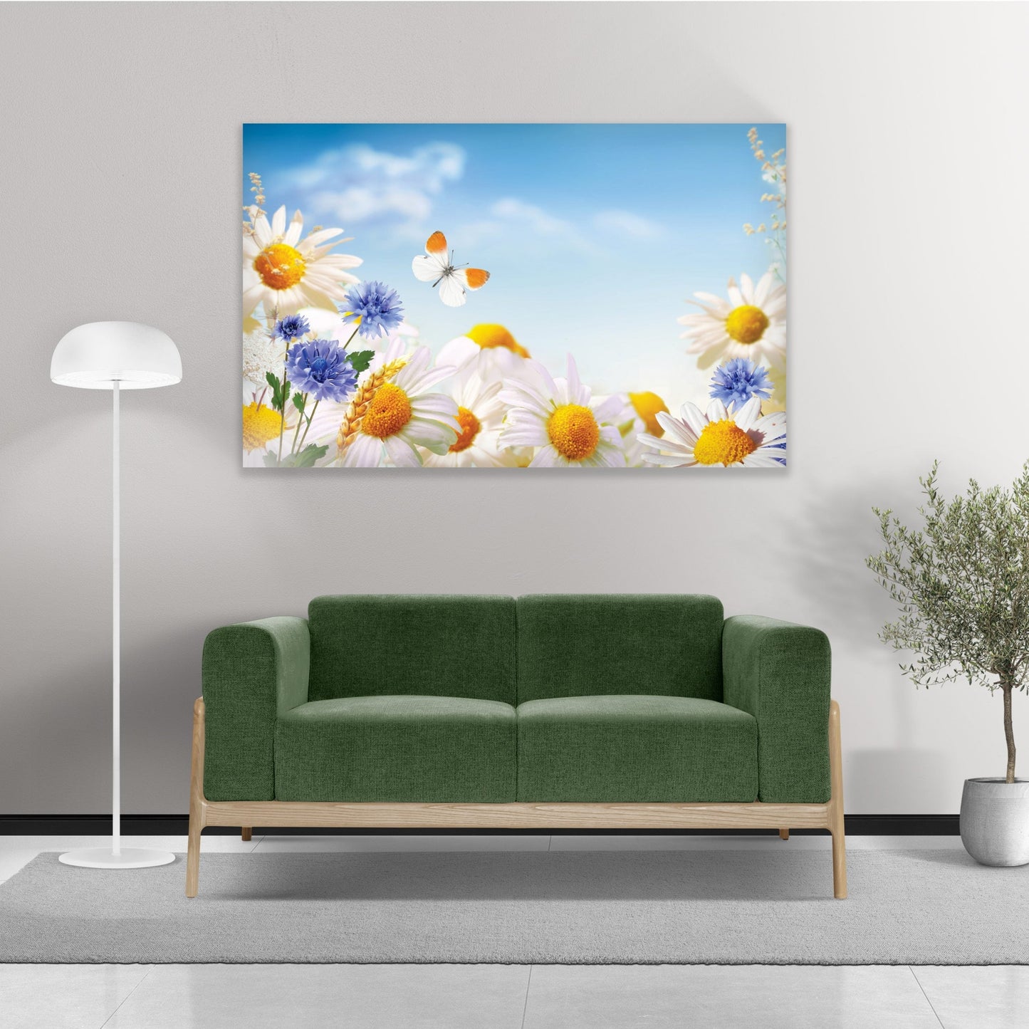 DAISY Delicate Floral Modern Acrylic Wall Art