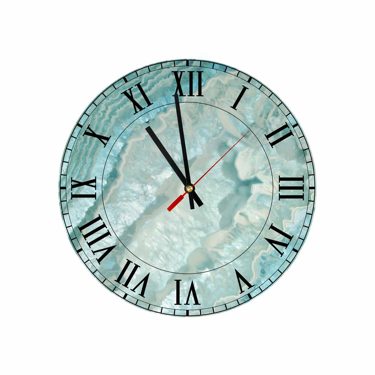 Blue Quartz – Acrylic Wall Clock – USA Acrylic – Florida