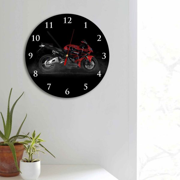 Honda Red Bike – Acrylic Wall Clock – USA Acrylic – Miami Lakes