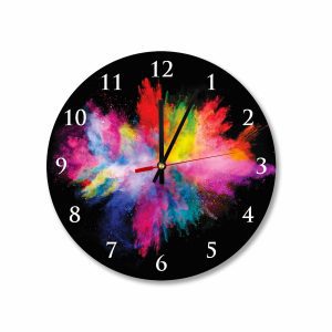 Color Splash – Acrylic Wall Clock – USA Acrylic – Florida