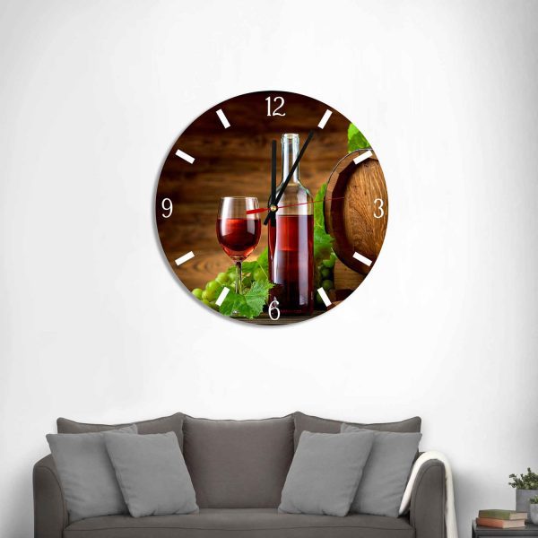 Wine – Acrylic Wall Clock – USA Acrylic – Miami Lakes