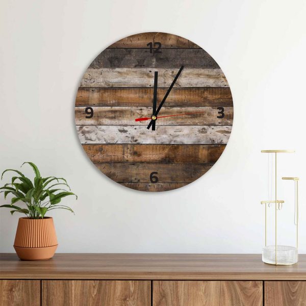 Rustic Farmhouse – Acrylic Wall Clock – USA Acrylic – Miami Lakes