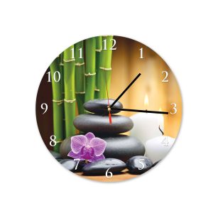 Spa Stones – Acrylic Wall Clock – USA Acrylic – Florida