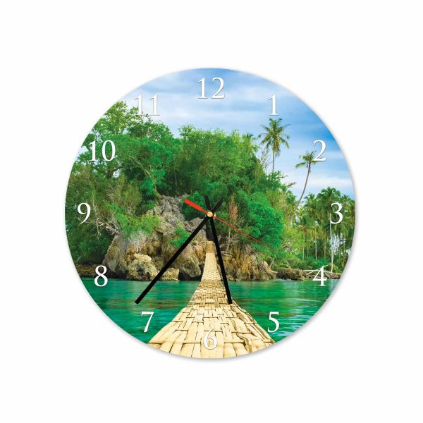 Playa Puente – Acrylic Wall Clock – USA Acrylic – Miami Lakes