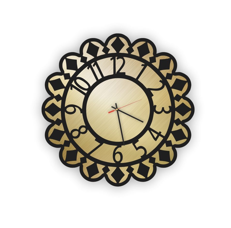 Luxury Acrylic Wall Clock Flor Design – USA Acrylic – Florida
