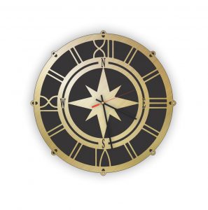 Luxury Acrylic Wall Clock Compass Design – USA Acrylic – Florida