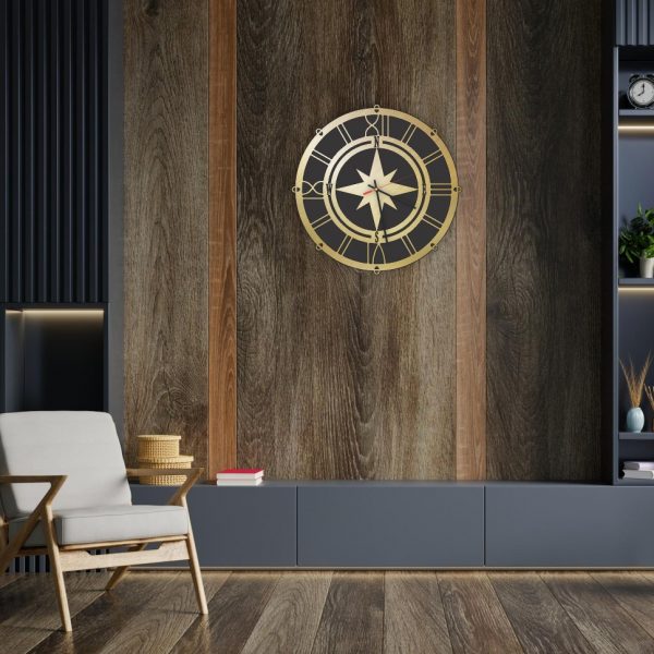 Luxury Acrylic Wall Clock Compass Design – USA Acrylic – Miami Lakes