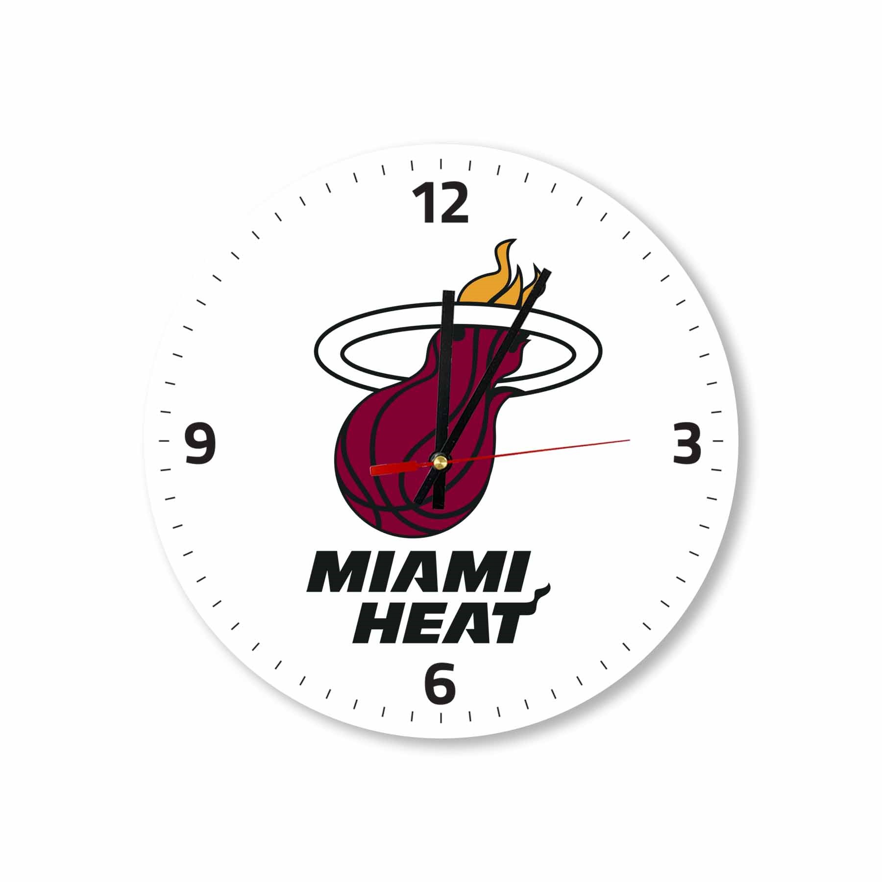 Miami Heat Basketball – Acrylic Wall Clock – USA Acrylic – Miami Lakes