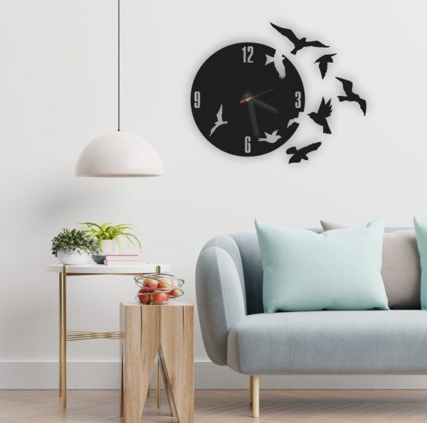 Special Acrylic Clock Birds Design – USA Acrylic – Miami Lakes