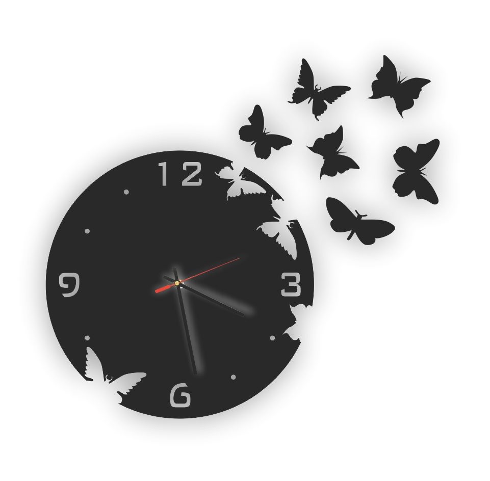 Special Acrylic Wall Clock Fly Design – USA Acrylic – Miami Lakes