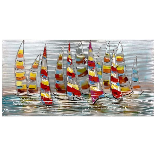 Colorful Boats Canvas SH171011 – USA Acrylic – Florida