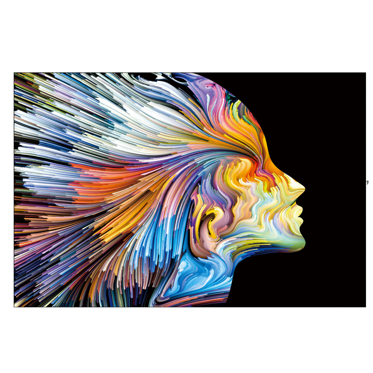 Woman in Colors – Tempered Glass Art – USA Acrylic – Florida