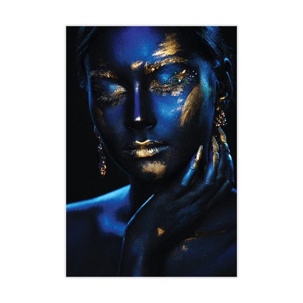 Blue Girl – Tempered Glass Art – USA Acrylic – Miami Lakes