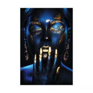 Blue Woman – Tempered Glass Art – USA Acrylic – Miami Lakes