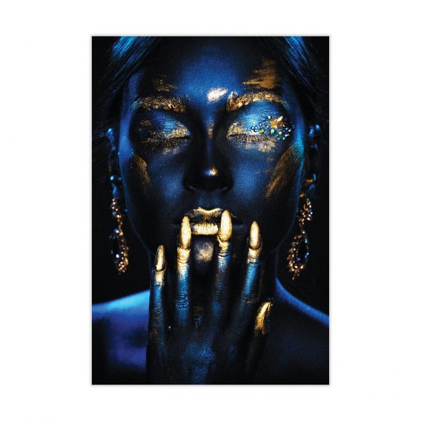 Blue Woman – Tempered Glass Art – USA Acrylic – Florida