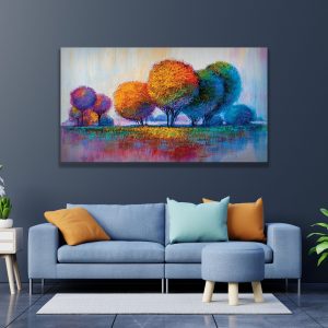 ABSTRACT COLORFUL TREES